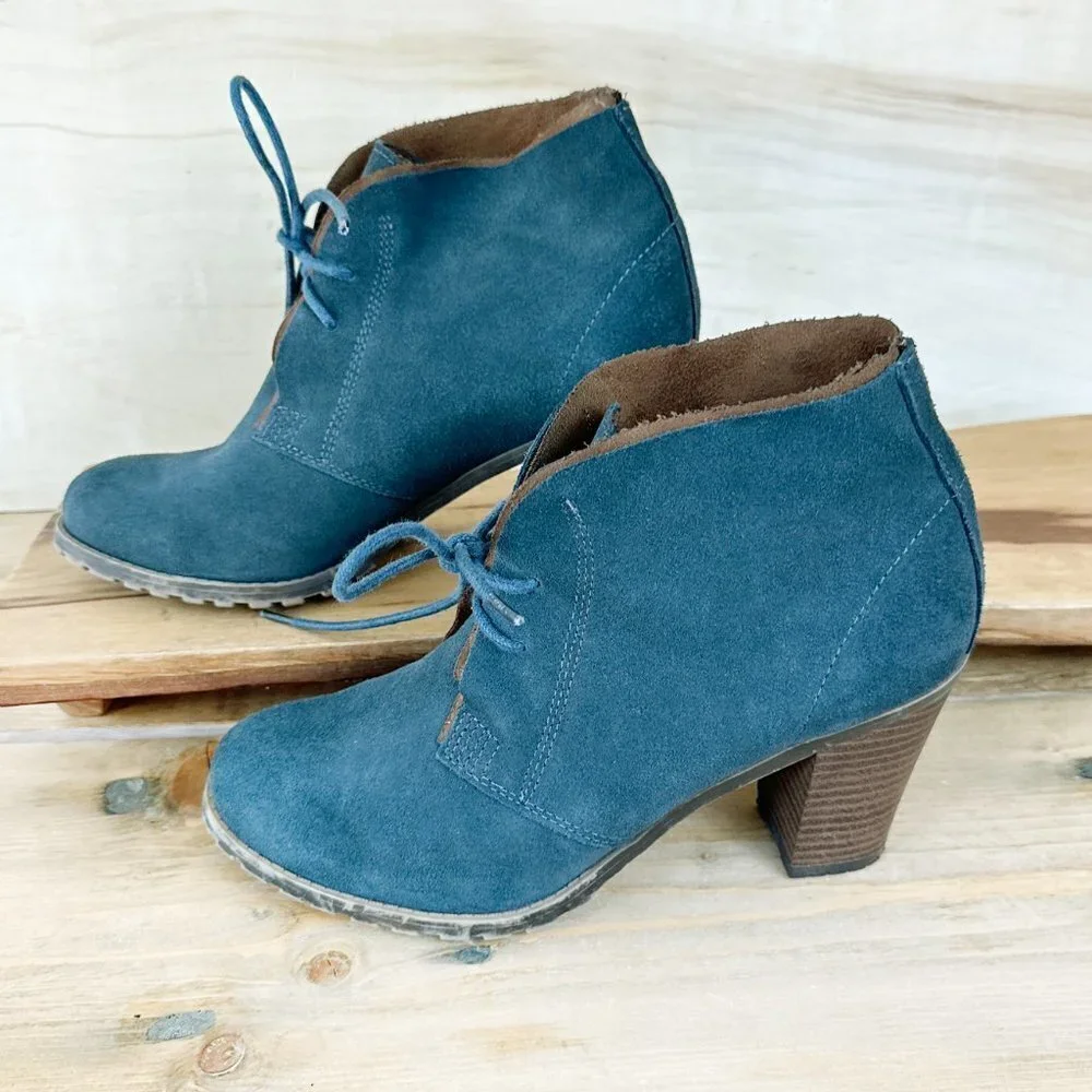 Ruff Hewn Cypress Suede Bootie Lace Up 8.5 Like new‎